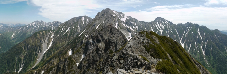 西穂高岳にて