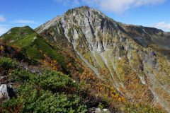 バットレスが一番よく見える場所で昼食休憩